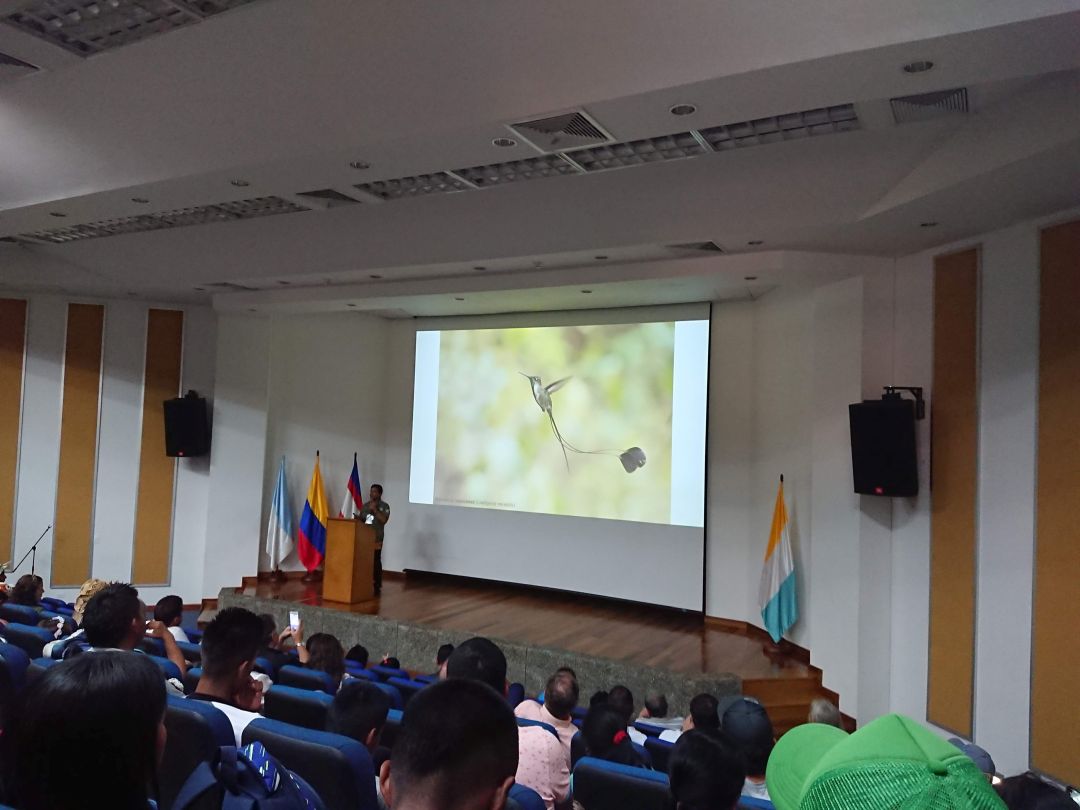 Foredrag om fugle i Peru. Colombia Birdfair 2019, Cali, Colombia.