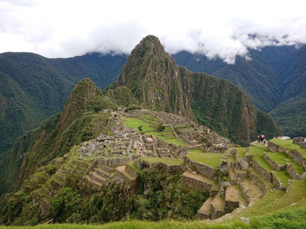 Machu Picchu is a beautiful and impressive place. The tourist route, Machu Picchu, Peru.